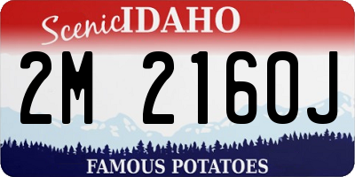 ID license plate 2M2160J