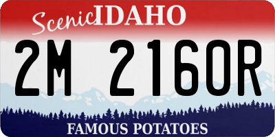 ID license plate 2M2160R