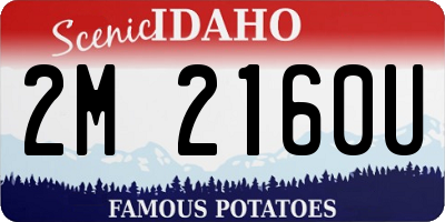 ID license plate 2M2160U
