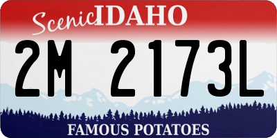 ID license plate 2M2173L
