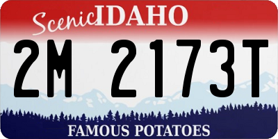 ID license plate 2M2173T