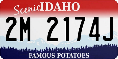ID license plate 2M2174J