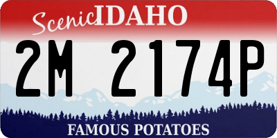 ID license plate 2M2174P