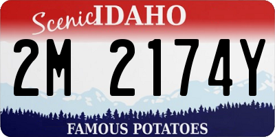 ID license plate 2M2174Y