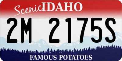 ID license plate 2M2175S
