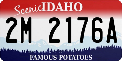 ID license plate 2M2176A