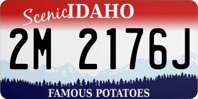 ID license plate 2M2176J