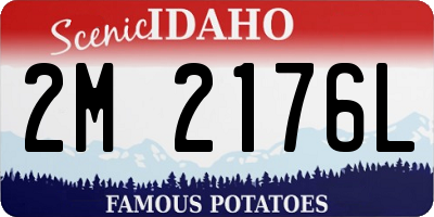 ID license plate 2M2176L