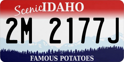 ID license plate 2M2177J