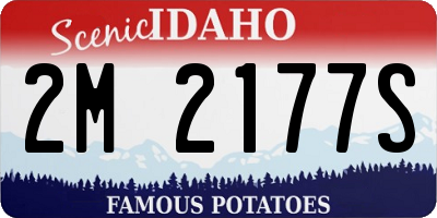 ID license plate 2M2177S