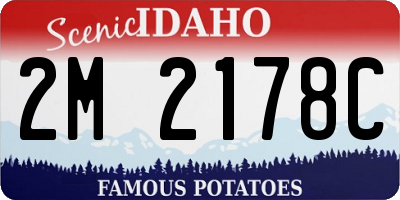 ID license plate 2M2178C