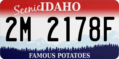 ID license plate 2M2178F