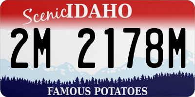 ID license plate 2M2178M