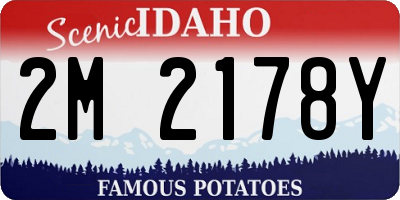 ID license plate 2M2178Y
