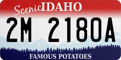 ID license plate 2M2180A