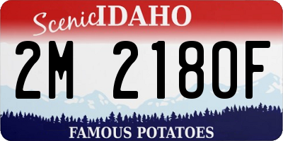 ID license plate 2M2180F