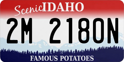 ID license plate 2M2180N