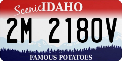 ID license plate 2M2180V