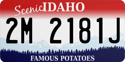 ID license plate 2M2181J