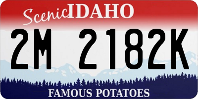 ID license plate 2M2182K