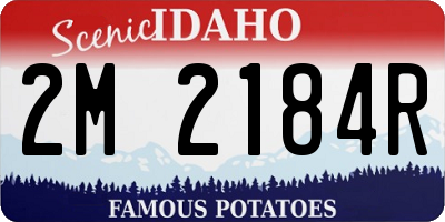 ID license plate 2M2184R