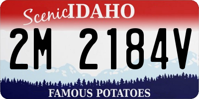 ID license plate 2M2184V