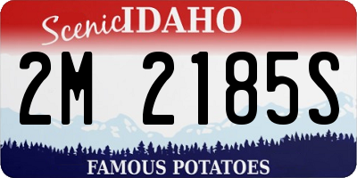 ID license plate 2M2185S