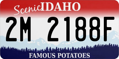 ID license plate 2M2188F