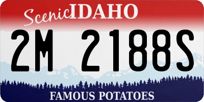 ID license plate 2M2188S