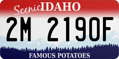 ID license plate 2M2190F