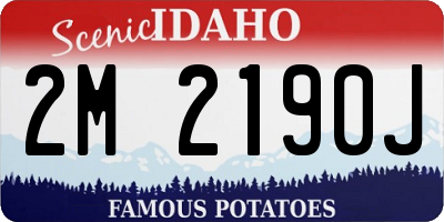 ID license plate 2M2190J