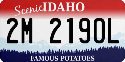 ID license plate 2M2190L