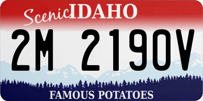 ID license plate 2M2190V