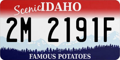 ID license plate 2M2191F