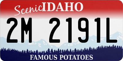 ID license plate 2M2191L