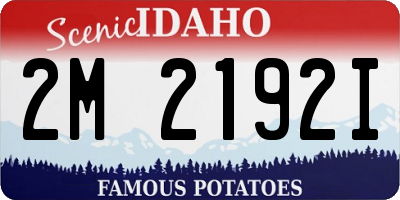 ID license plate 2M2192I
