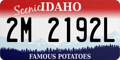 ID license plate 2M2192L