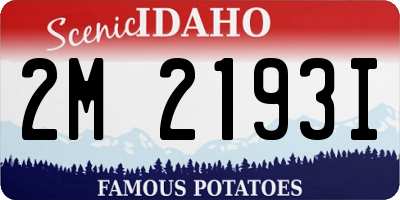 ID license plate 2M2193I
