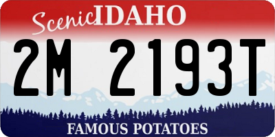 ID license plate 2M2193T