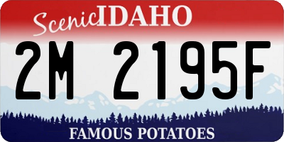 ID license plate 2M2195F