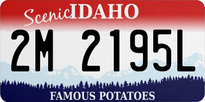 ID license plate 2M2195L