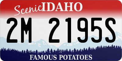 ID license plate 2M2195S
