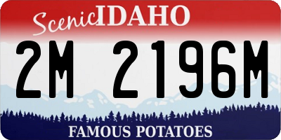 ID license plate 2M2196M