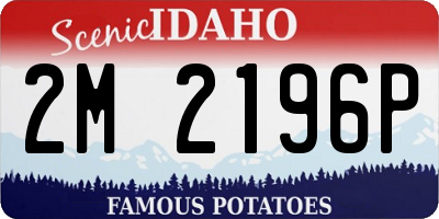 ID license plate 2M2196P