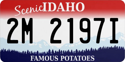 ID license plate 2M2197I