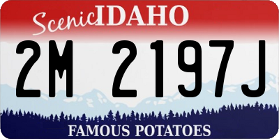 ID license plate 2M2197J