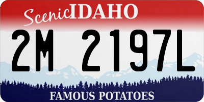 ID license plate 2M2197L