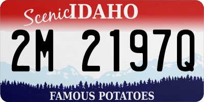ID license plate 2M2197Q