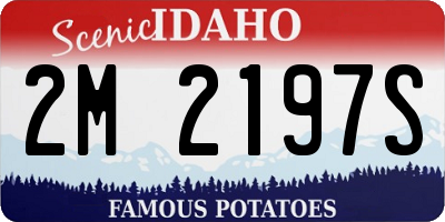 ID license plate 2M2197S