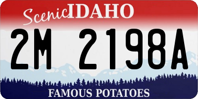 ID license plate 2M2198A